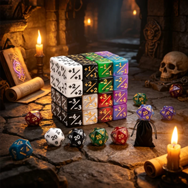 54pcs D6 Dice Set, suitable for board games, board games, role-playing, Dungeons&Dragons, etc
54pcs D6 Dice Set, suitable for board games, board games, role-playing, Dungeons&Dragons, etc