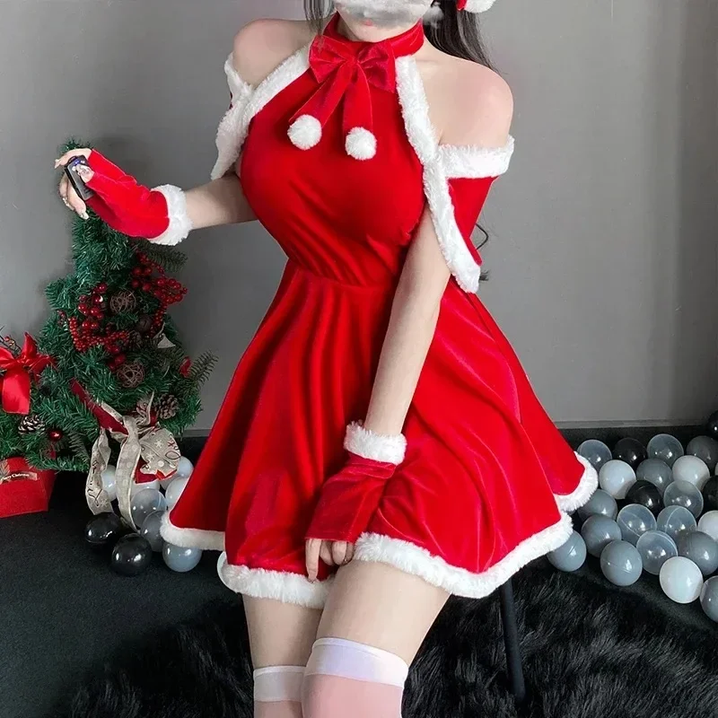 Christmas Cosplay Costume Santa Claus Women's Velvet Dress Sexy Lingerie Rabbit Girl Uniform Pajamas Kawaii Rabbit Dresses
Christmas Cosplay Costume Santa Claus Women's Velvet Dress Sexy Lingerie Rabbit Girl Uniform Pajamas Kawaii Rabbit Dresses