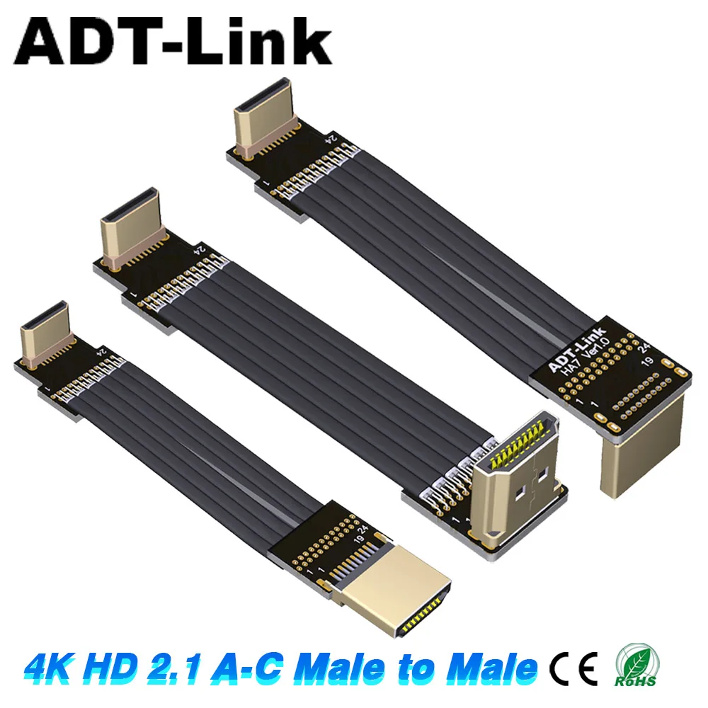 Плоский удлинительный кабель Mini HD 2.1 Type-A к Type-C, 48 Гбит/с, между мужчинами и женщинами для FPV-воздушной фотографии, камеры Gopro
Плоский удлинительный кабель Mini HD 2.1 Type-A к Type-C, 48 Гбит/с, между мужчинами и женщинами для FPV-воздушной фотографии, камеры Gopro