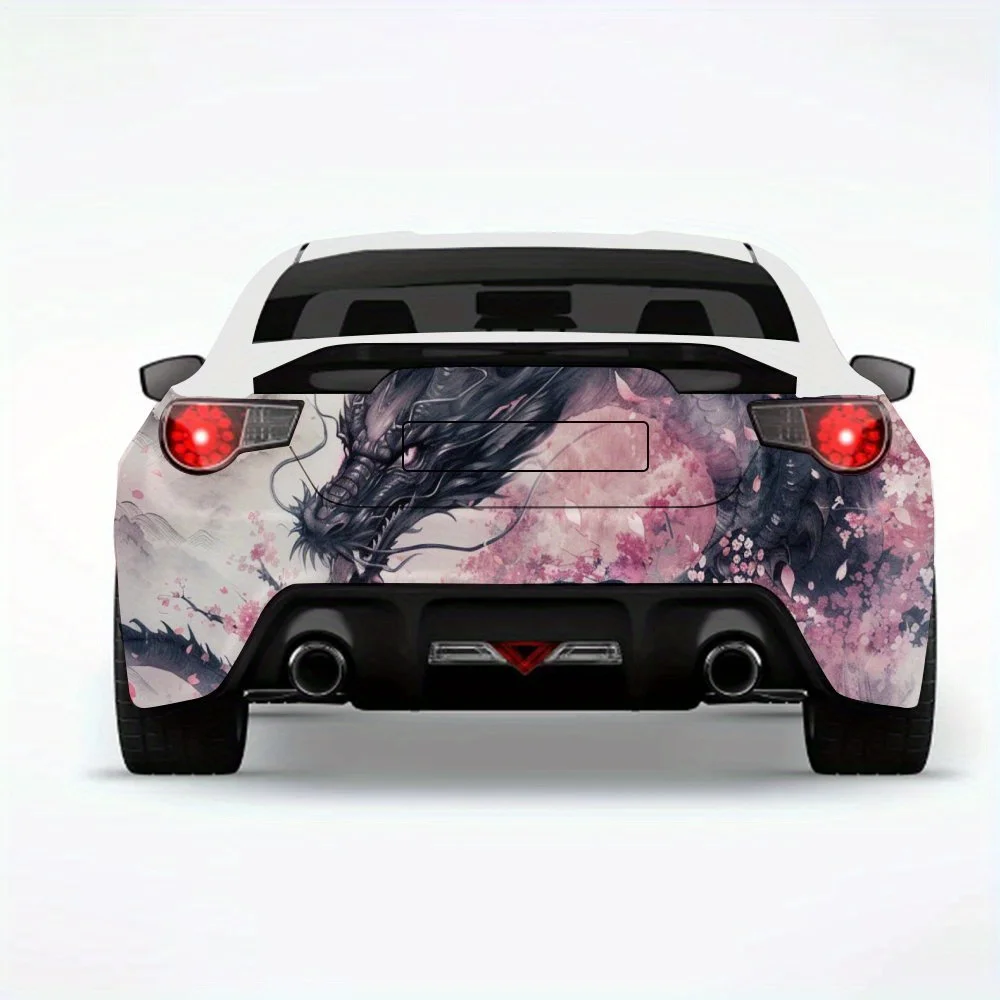 Oriental Dragon and Cherry Blossom Car Sticker,Vinyl Decal for Car Rear, Waterproof Self-Adhesive Vinyl Stickers for Vehicle Tai
Oriental Dragon and Cherry Blossom Car Sticker,Vinyl Decal for Car Rear, Waterproof Self-Adhesive Vinyl Stickers for Vehicle Tai