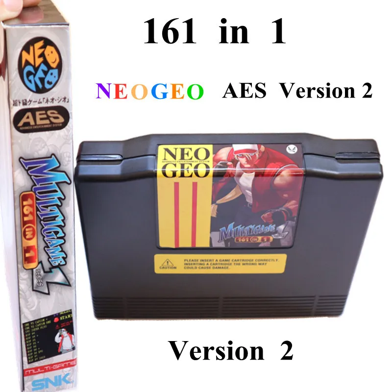 Upgraded version Arcade Cassette 161 in 1 NEO GEO AES multi games Cartridge Ver. 2 upgraded Version for Family AES Game Console
Upgraded version Arcade Cassette 161 in 1 NEO GEO AES multi games Cartridge Ver. 2 upgraded Version for Family AES Game Console