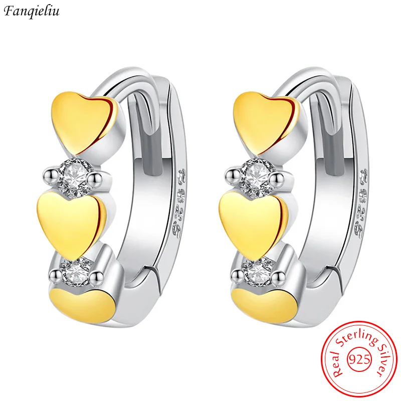 Fanqieliu Lady's New 925 Sterling Silver Crystal Jewelry Fashion Heart Hoop Earrings FQL23642
Fanqieliu Lady's New 925 Sterling Silver Crystal Jewelry Fashion Heart Hoop Earrings FQL23642