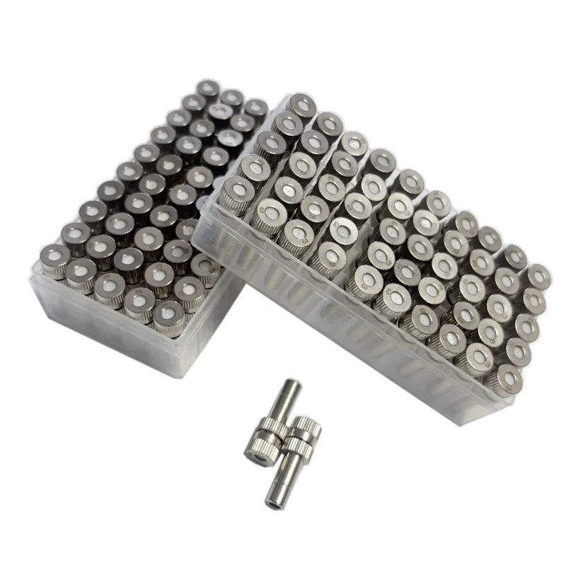 S178 5-15bar 0.15~0.6mm Atomization Fog Micro-nozzles With Filers 6mm Slip Lock Quick Mister Water Mist Sprayers 100pcs/2 box
S178 5-15bar 0.15~0.6mm Atomization Fog Micro-nozzles With Filers 6mm Slip Lock Quick Mister Water Mist Sprayers 100pcs/2 box