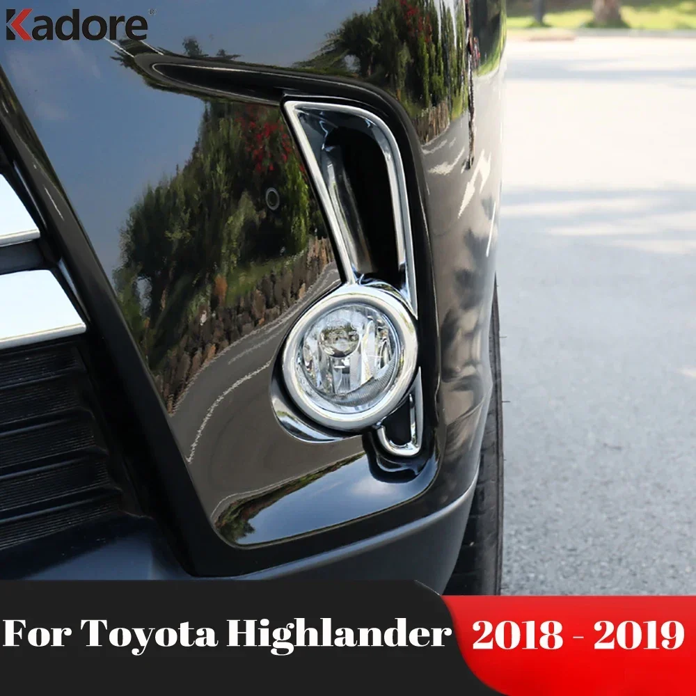 For Toyota Highlander Kluger Facelift 2018 2019 Chrome Car Front Fog Light Lamp Cover Trim Head Foglight Bezel Trims Accessories
For Toyota Highlander Kluger Facelift 2018 2019 Chrome Car Front Fog Light Lamp Cover Trim Head Foglight Bezel Trims Accessories