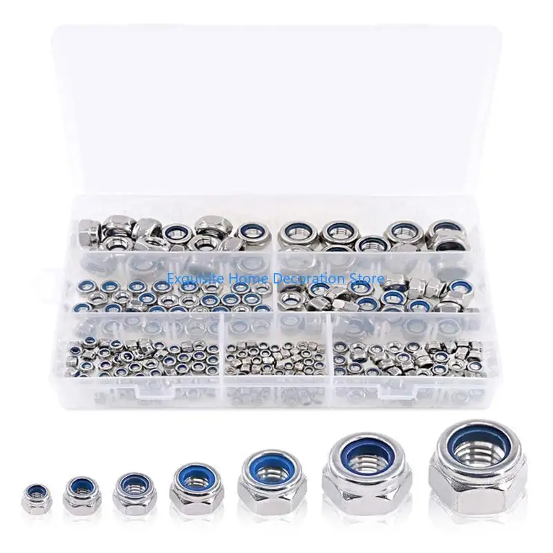 L5BF 250Pcs 3/4/5/6/8/10/12mm Metric Lock Nut Nylon Insert Nut Stainless Steel Hexagon Locknuts Hardware Easy to Use
L5BF 250Pcs 3/4/5/6/8/10/12mm Metric Lock Nut Nylon Insert Nut Stainless Steel Hexagon Locknuts Hardware Easy to Use