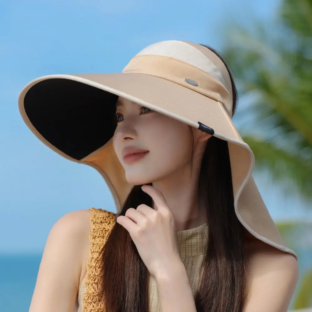 Fashion Wide Brim Empty Top Sun Hat Neck Protection Foldable Fisherman's Hat Anti-UV Breathable Beach Cap
Fashion Wide Brim Empty Top Sun Hat Neck Protection Foldable Fisherman's Hat Anti-UV Breathable Beach Cap
