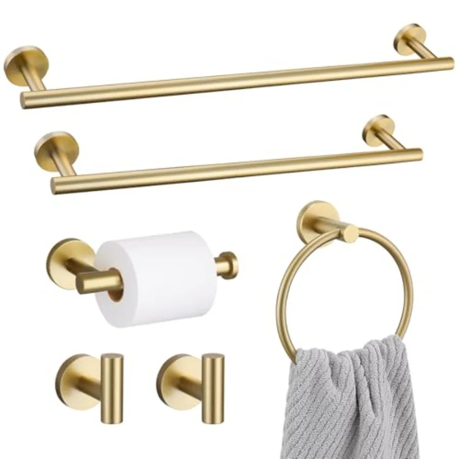 Towel Bar Bathroom Hardware Set 23.Inch Bathroom Accessories Towel Holder Set SUS304 Stainless Steel Towel Racks for Bathroom
Towel Bar Bathroom Hardware Set 23.Inch Bathroom Accessories Towel Holder Set SUS304 Stainless Steel Towel Racks for Bathroom