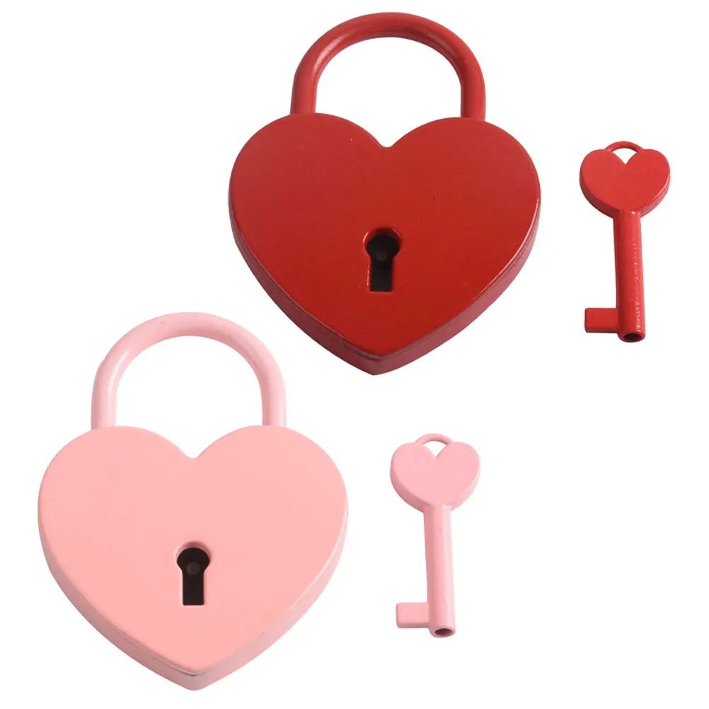 2 Sets Heart Shaped Wishing Locks Metal Small Padlocks Durable Zinc Alloy Travel Luggage Suitcase Locker Love Gifts
2 Sets Heart Shaped Wishing Locks Metal Small Padlocks Durable Zinc Alloy Travel Luggage Suitcase Locker Love Gifts
