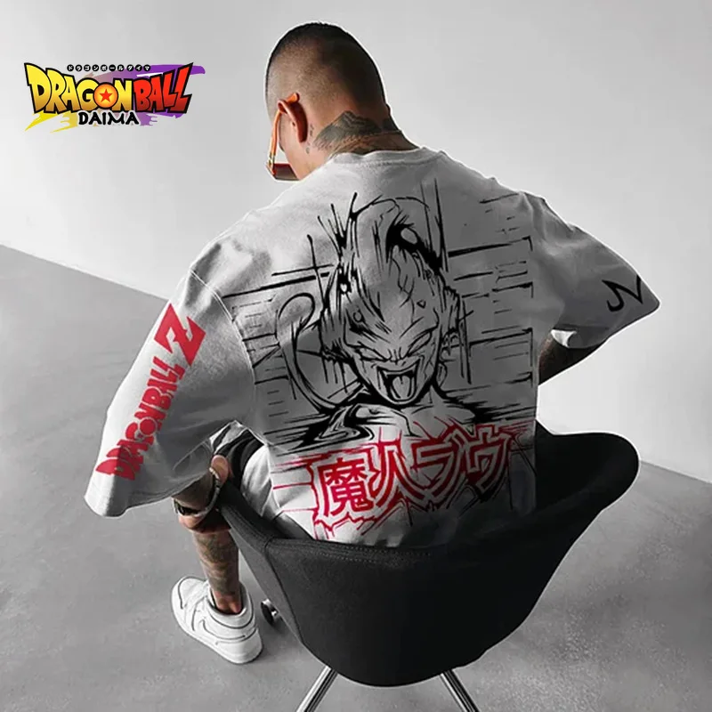 Летние мужские футболки Dragon Ball Majin с графическим принтом и короткими рукавами, хлопковая повседневная уличная одежда большого размера, топы Y2k, аниме, косплей
Летние мужские футболки Dragon Ball Majin с графическим принтом и короткими рукавами, хлопковая повседневная уличная одежда большого размера, топы Y2k, аниме, косплей