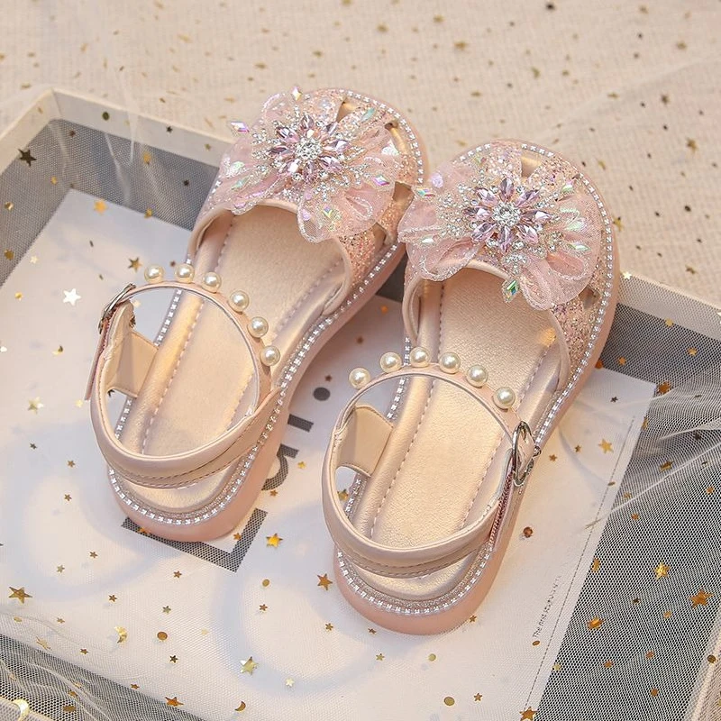 Kids Velcro Sandals Rhinestones Bow Crystal Soft Sole Non-Slip Spring Summer 2026
Kids Velcro Sandals Rhinestones Bow Crystal Soft Sole Non-Slip Spring Summer 2026