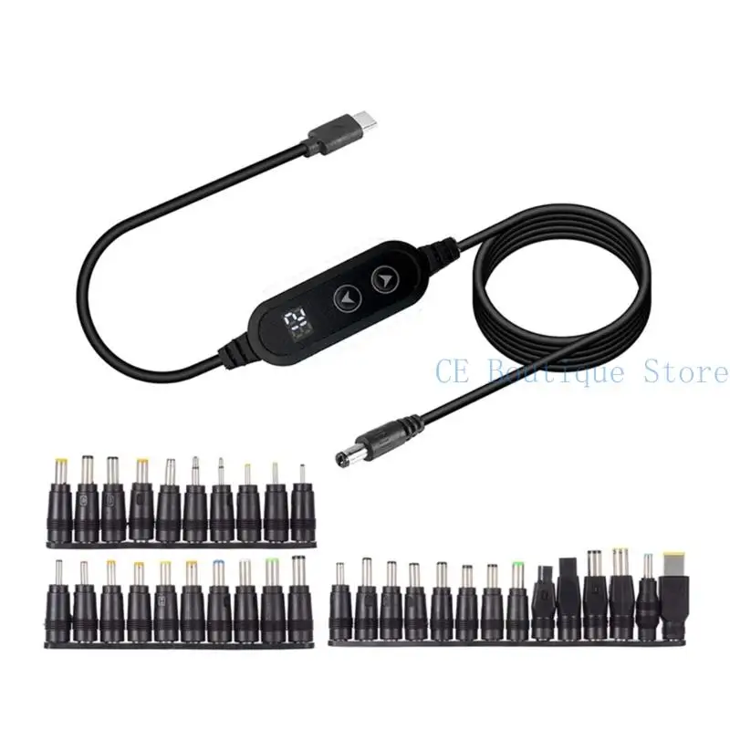 652F Multiple Voltages Type C To DC5525 Charging Cable Cord Compatibles Modems Notebook And 3A Powerful Devices
652F Multiple Voltages Type C To DC5525 Charging Cable Cord Compatibles Modems Notebook And 3A Powerful Devices