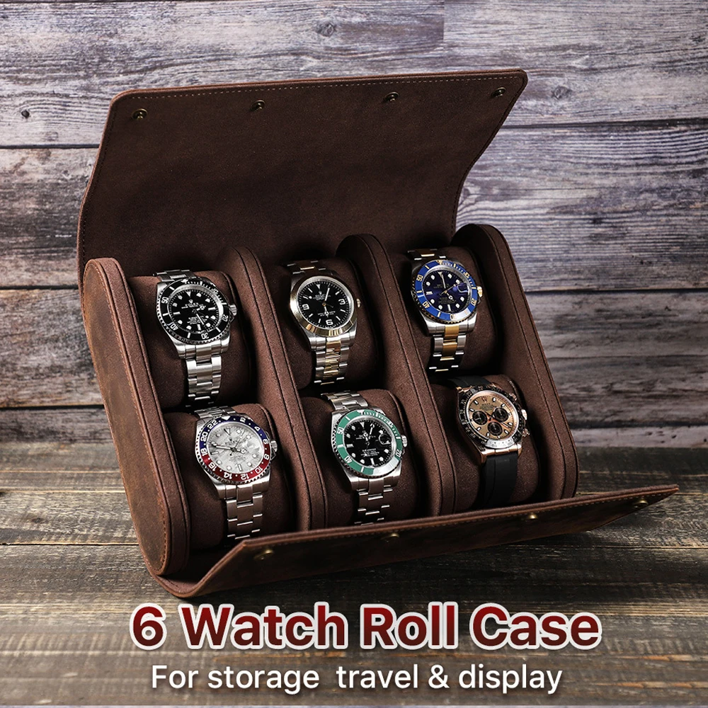 Crazy Horse Leather Watch Box for Men Watch Holder Storage Travel Case Leather Watch 8/6/4 Slot
Crazy Horse Leather Watch Box for Men Watch Holder Storage Travel Case Leather Watch 8/6/4 Slot