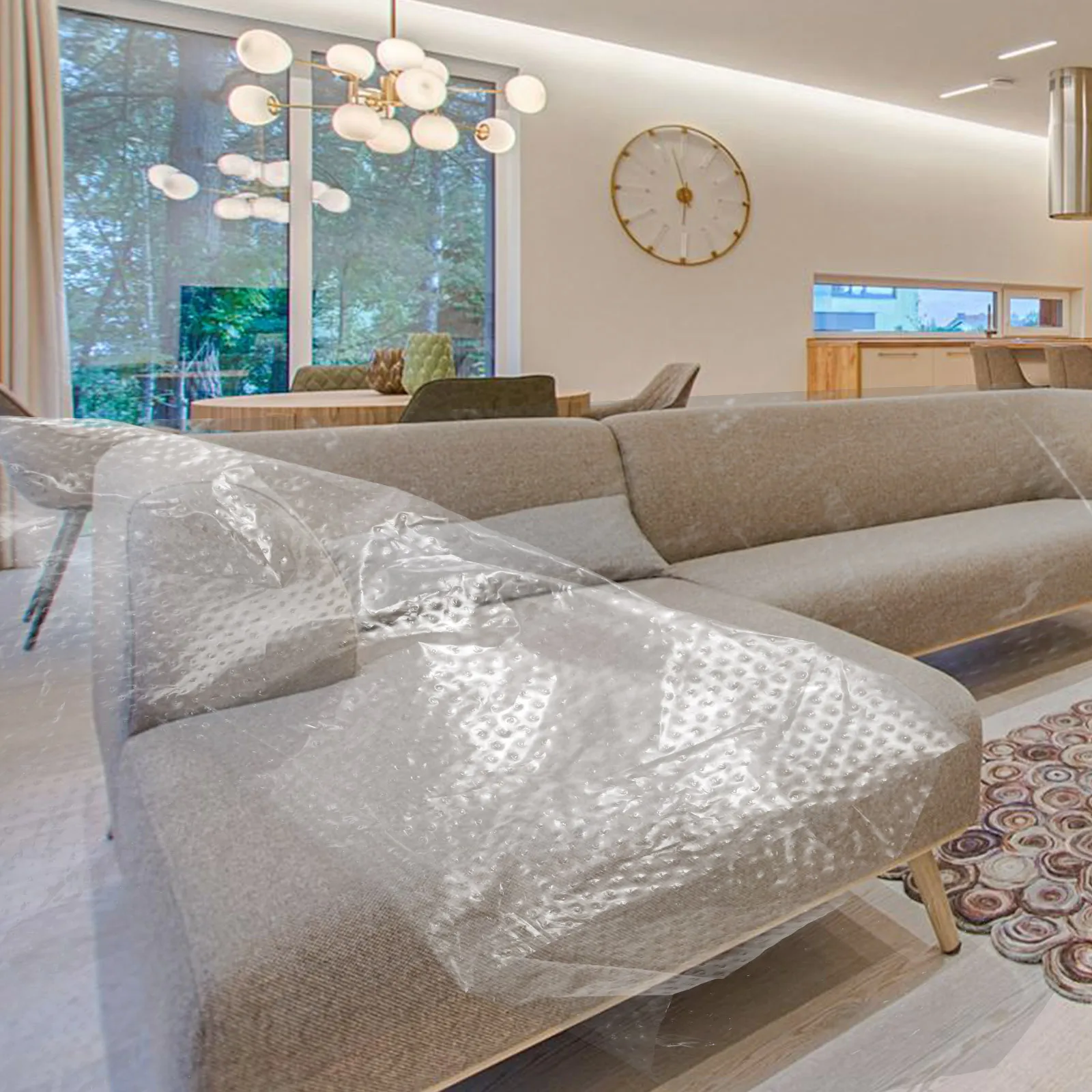 3 Rolls Pre-Taped Paint Adhesive Protective Film Masking Plastic Sheeting Durable Cover for Car Painting Auto Body Protection
3 Rolls Pre-Taped Paint Adhesive Protective Film Masking Plastic Sheeting Durable Cover for Car Painting Auto Body Protection