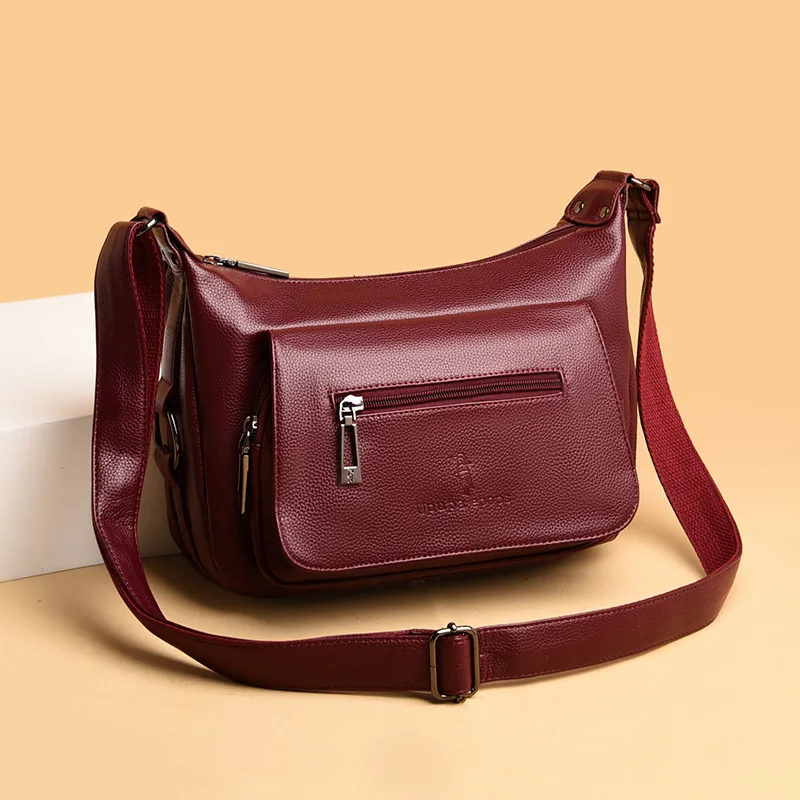 Large Capacity Shoulder Bags for Women 2022 New Quality Leather Messenger Bag Fashion Woman Solid Bag Luxury Designer Handbags
Large Capacity Shoulder Bags for Women 2022 New Quality Leather Messenger Bag Fashion Woman Solid Bag Luxury Designer Handbags