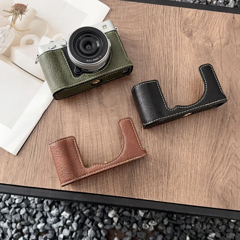 Buffalo Pattern PU Leather Case Camera Bag Half Body Base Protector for Fujifilm X-E5 XE5 Protective Opening Bottom Cover +Strap
Buffalo Pattern PU Leather Case Camera Bag Half Body Base Protector for Fujifilm X-E5 XE5 Protective Opening Bottom Cover +Strap