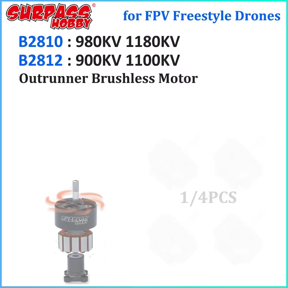 Surpass Hobby Bat Series 2810 2812 Outrunner Brushless Motor 900KV 1180KV for Long Range FPV Freestyle Drones Mark4 7inch Frame
Surpass Hobby Bat Series 2810 2812 Outrunner Brushless Motor 900KV 1180KV for Long Range FPV Freestyle Drones Mark4 7inch Frame