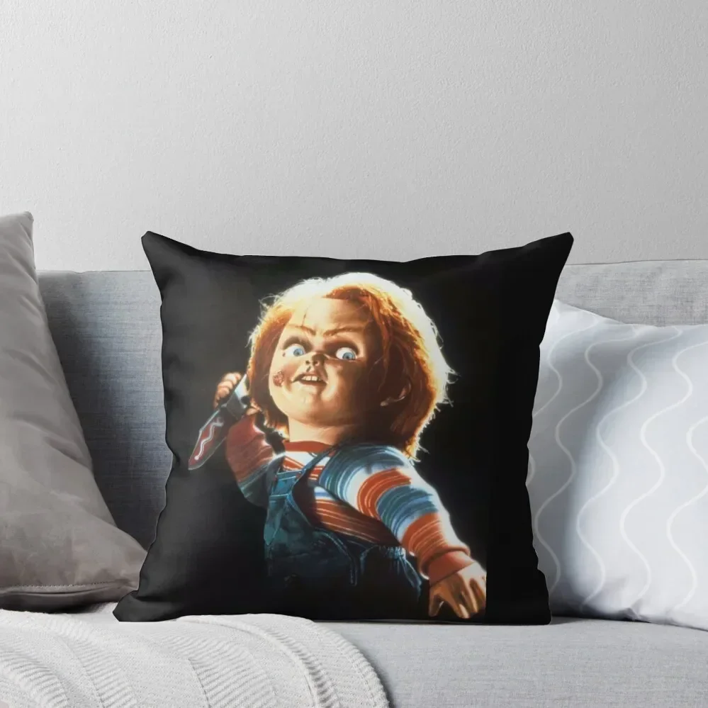Chucky doll — classic horror movie Throw Pillow luxury decor Bed pillowcases bed pillows pillow cover christmas pillow 
Chucky doll — classic horror movie Throw Pillow luxury decor Bed pillowcases bed pillows pillow cover christmas pillow