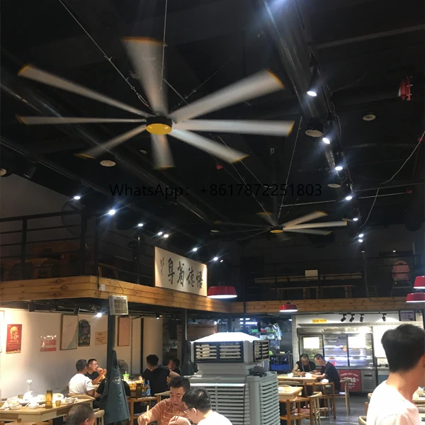 2.4m (8FT) Industrial Brushless Electric Ventilation Fan Outer Rotor HVLS Fan for Warehouse DC/AC 220V/380V 8ft Ceiling Fan
2.4m (8FT) Industrial Brushless Electric Ventilation Fan Outer Rotor HVLS Fan for Warehouse DC/AC 220V/380V 8ft Ceiling Fan