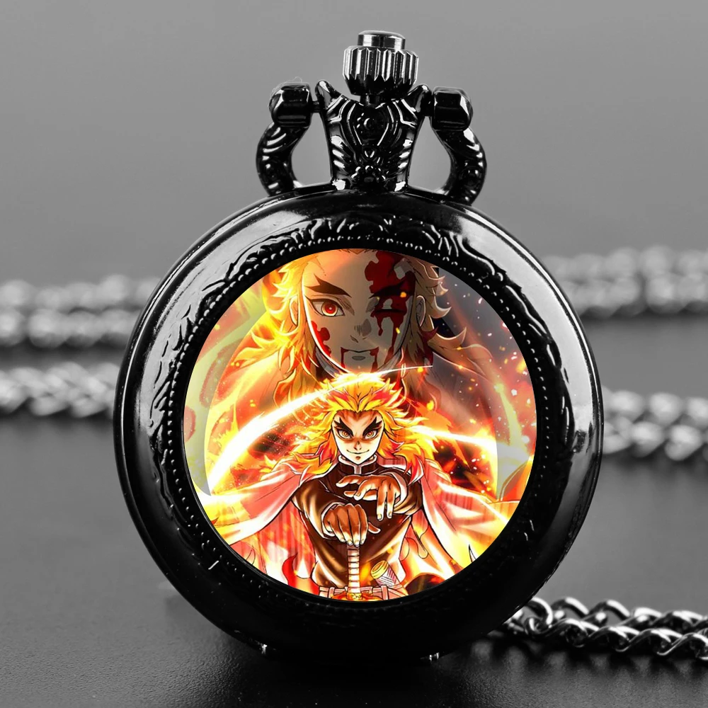 Anime Kyojuro Rengoku Sword Flames Demon Slayer Quartz Pocket Watch Men Women Pendant Necklace Clock Watch Kids Jewelry Gifts
Anime Kyojuro Rengoku Sword Flames Demon Slayer Quartz Pocket Watch Men Women Pendant Necklace Clock Watch Kids Jewelry Gifts
