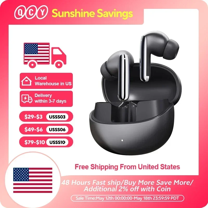 Top! QCY MeloBuds Pro ANC Bluetooth 5.3 Earphones Wireless 46dB Hybrid ANC Hi-Res LDAC Earbuds 6 Mic Headphones 34H in-Ear Detec
Top! QCY MeloBuds Pro ANC Bluetooth 5.3 Earphones Wireless 46dB Hybrid ANC Hi-Res LDAC Earbuds 6 Mic Headphones 34H in-Ear Detec