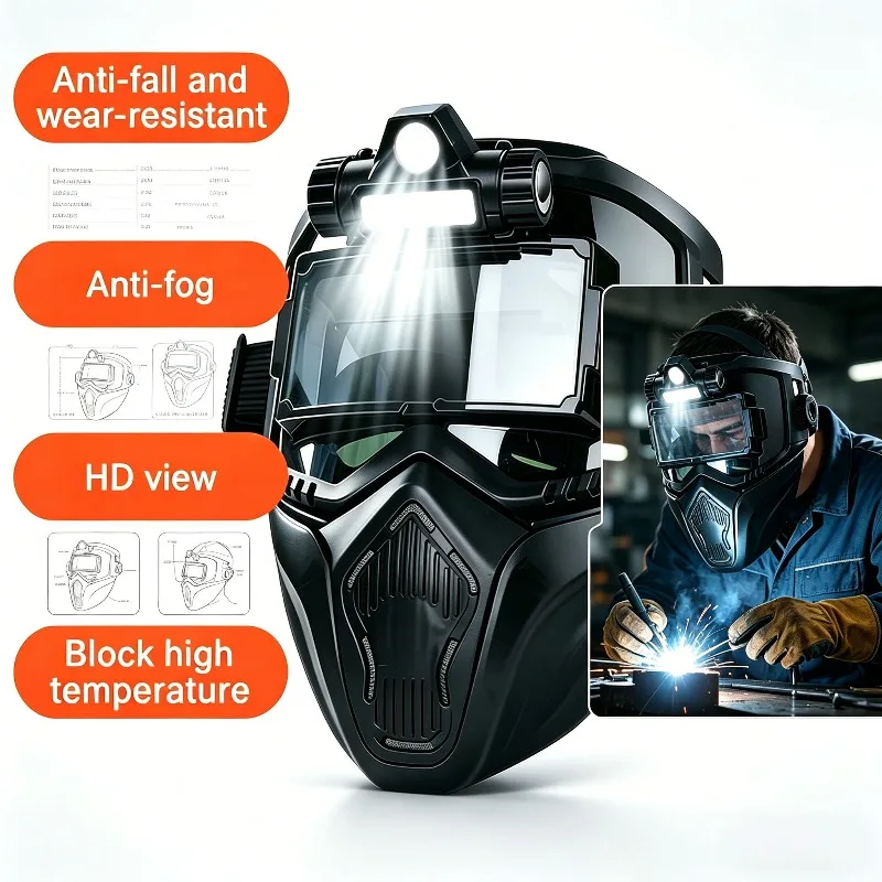 Auto Darkening Welding Glasses Adjustable Headband Welder Goggles Safety Eye Protection Equipment for MIG TIG MMA Welding Tasks
Auto Darkening Welding Glasses Adjustable Headband Welder Goggles Safety Eye Protection Equipment for MIG TIG MMA Welding Tasks