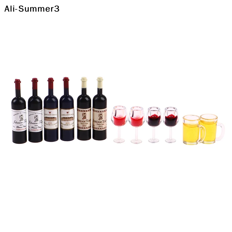 【S63】5Pcs/set 1:12 Dollhouse Miniature resin Wine Cup Wine Bottle Model Toy for Dollhouse Decoration Furniture AccessoriesToy
【S63】5Pcs/set 1:12 Dollhouse Miniature resin Wine Cup Wine Bottle Model Toy for Dollhouse Decoration Furniture AccessoriesToy