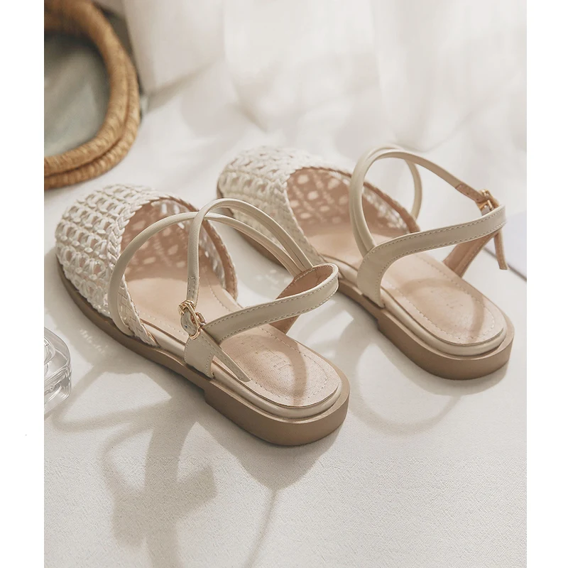 Elegant Weaved Hollow out Sandals Women's Summer Outdoor Wear Flat Heel Anti-Slip Casual Style Fashionable Ladies Shoes
Elegant Weaved Hollow out Sandals Women's Summer Outdoor Wear Flat Heel Anti-Slip Casual Style Fashionable Ladies Shoes