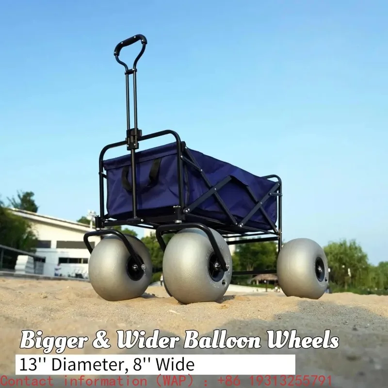 【Best-selling】Beach Wagon with Balloon Wheels, Collapsible Cart with Big Wheels
【Best-selling】Beach Wagon with Balloon Wheels, Collapsible Cart with Big Wheels