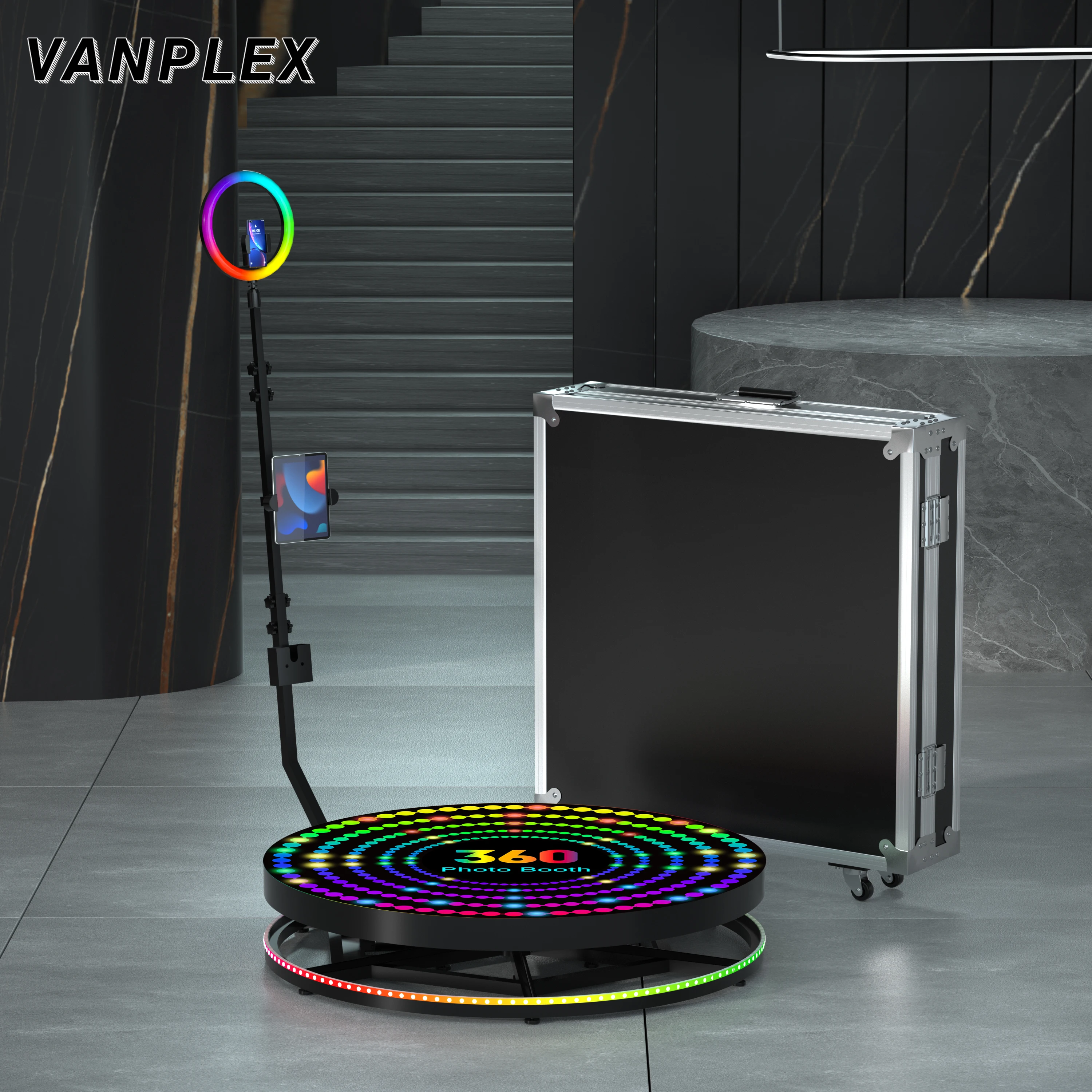 ZJW high-quality hot selling customized products Photo Booth Machine 360 Platform 1 Person 60cm 360 Photobooth
ZJW high-quality hot selling customized products Photo Booth Machine 360 Platform 1 Person 60cm 360 Photobooth