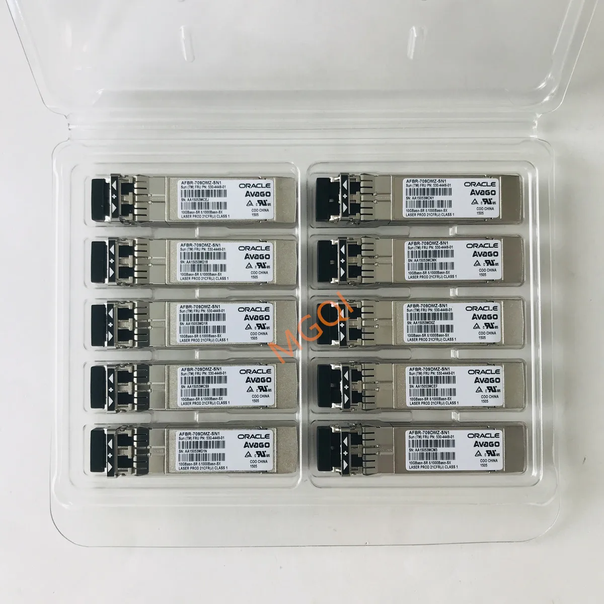 ORACLE 10gb fiber module/AFBR-709DMZ-SN1/530-4449-01/10GBase-SR&1000Base-SX/oracle 10g sfp Transceiver/oracle 10g fiber switch
ORACLE 10gb fiber module/AFBR-709DMZ-SN1/530-4449-01/10GBase-SR&1000Base-SX/oracle 10g sfp Transceiver/oracle 10g fiber switch