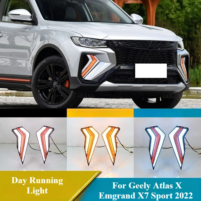 For Geely Atlas X Emgrand X7 Sport 2022 Led Daytime Running Light Front Bumper Fog Light 12V DRL Dynamic Turn Signal Night Blue
For Geely Atlas X Emgrand X7 Sport 2022 Led Daytime Running Light Front Bumper Fog Light 12V DRL Dynamic Turn Signal Night Blue