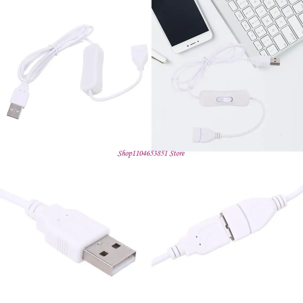 USB 2.0 Extension Cable with Switch for Table Lamps White
USB 2.0 Extension Cable with Switch for Table Lamps White