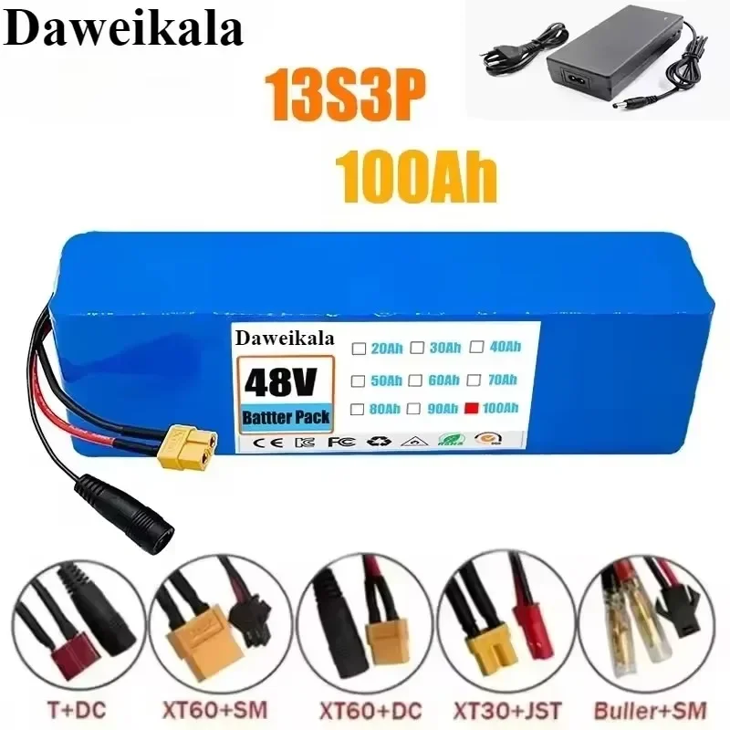 Оригинальный 13S3P 48В 100000 Литий-ионный аккумулятор mAh, 100 Ач, с дополнительным зарядным устройством для литиевой батареи BMS мощностью 1000 Вт, 54,6 В, 100 Ач, 18650
Оригинальный 13S3P 48В 100000 Литий-ионный аккумулятор mAh, 100 Ач, с дополнительным зарядным устройством для литиевой батареи BMS мощностью 1000 Вт, 54,6 В, 100 Ач, 18650