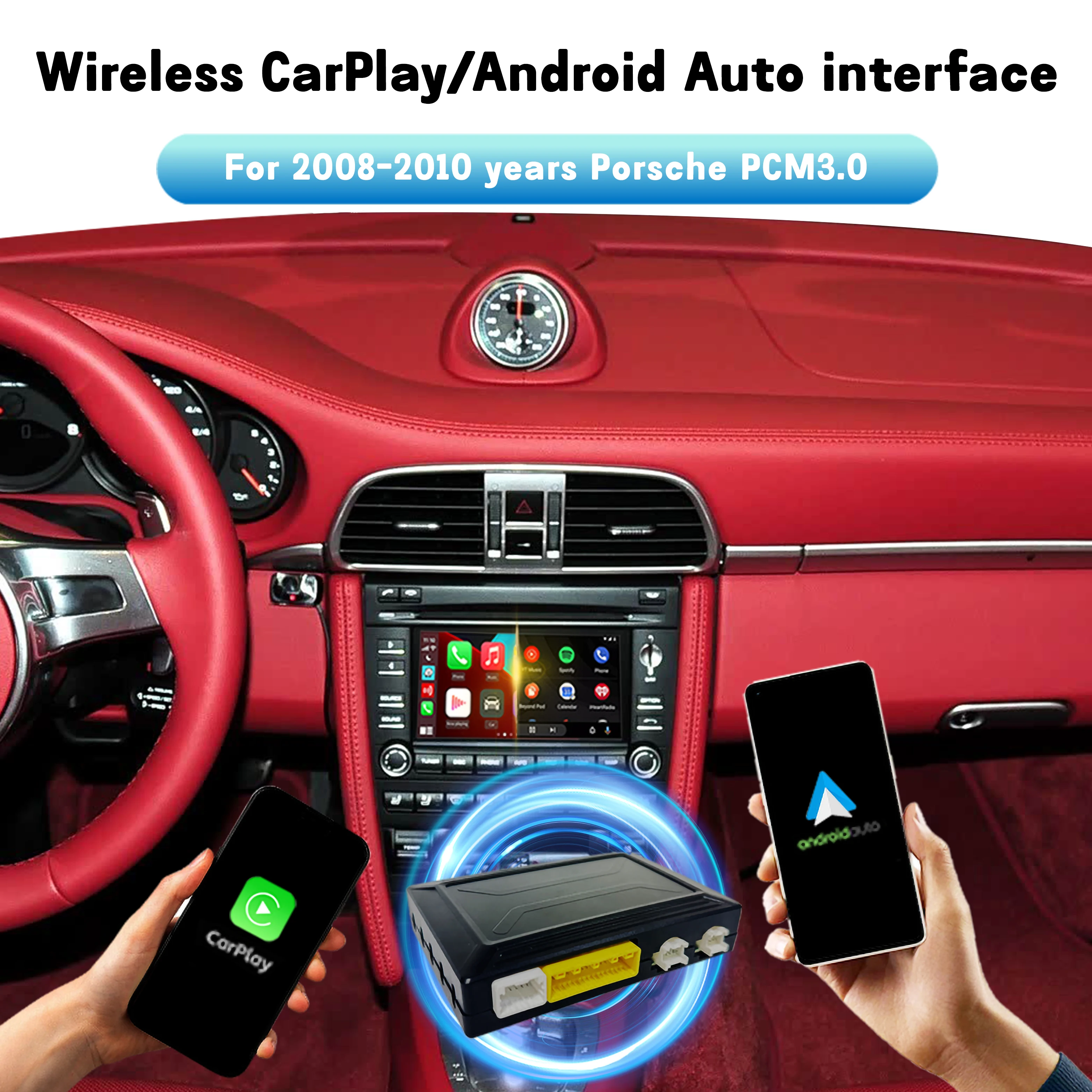 Multimedia Navigation Upgrade Interface for Porsche 2009-2012 Cayenne Panamera Macan 911 Boxster Wireless CarPlay Android Auto
Multimedia Navigation Upgrade Interface for Porsche 2009-2012 Cayenne Panamera Macan 911 Boxster Wireless CarPlay Android Auto