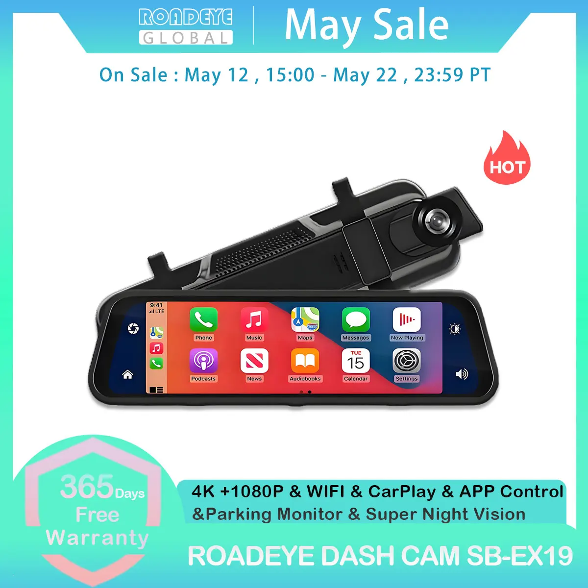 4K Mirror Dash Cam Dual Channel Carplay/Android Auto All-in-One Touchscreen Rear Camera Night Vision Parking Monitor Car Dvr
4K Mirror Dash Cam Dual Channel Carplay/Android Auto All-in-One Touchscreen Rear Camera Night Vision Parking Monitor Car Dvr