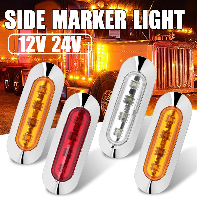 2 шт. грузовик 4 светодиодный боковой габаритный фонарь овального габаритного указателя поворота стоп-сигнал 12 В 24 В для прицепа Пикап Трактор Автобус Ван
2 шт. грузовик 4 светодиодный боковой габаритный фонарь овального габаритного указателя поворота стоп-сигнал 12 В 24 В для прицепа Пикап Трактор Автобус Ван