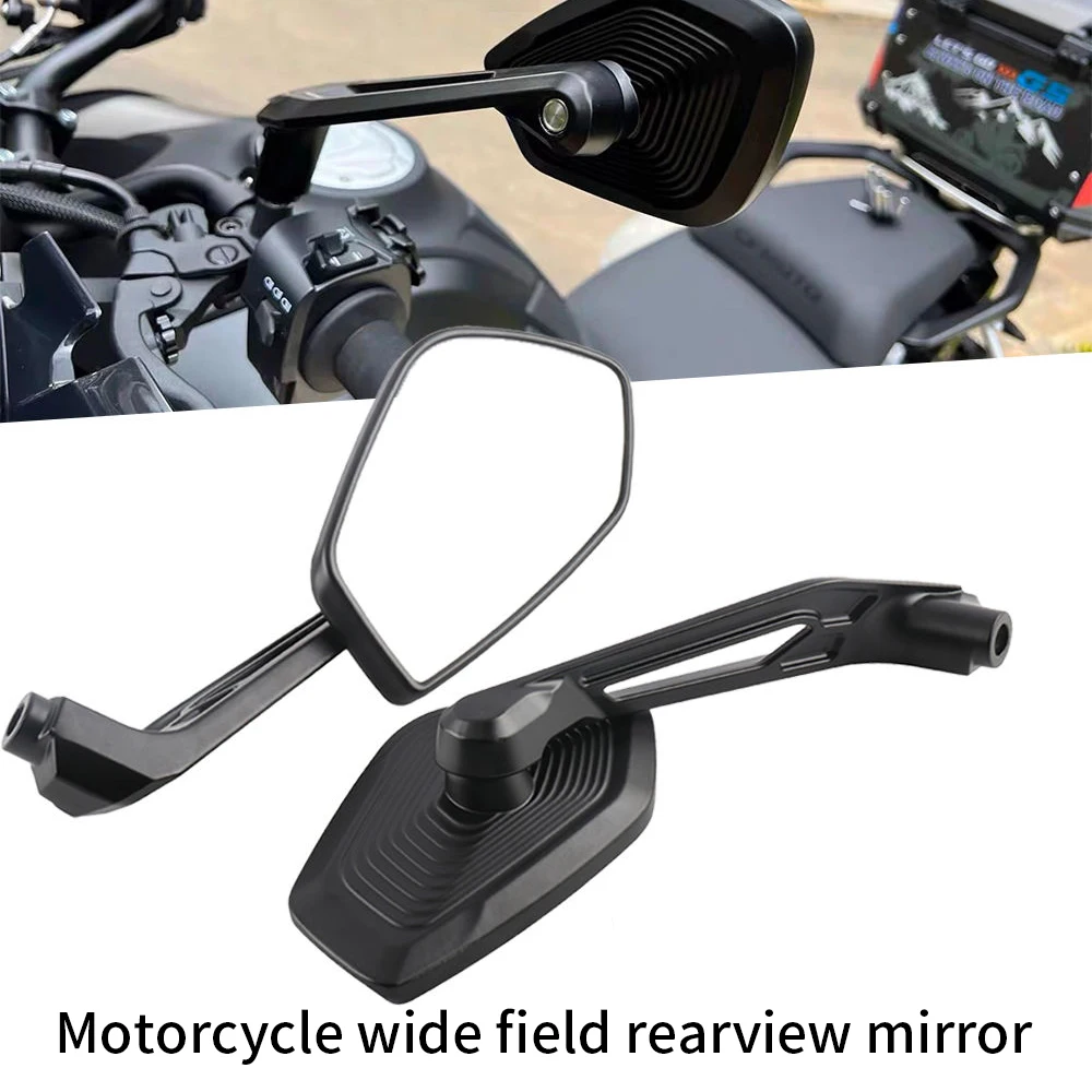 Universal Motorcycle Rearview Mirrors Wide Angle Aluminum Alloy Side Mirrors Casting Integrated Design Anti-Glare Adjustable Han
Universal Motorcycle Rearview Mirrors Wide Angle Aluminum Alloy Side Mirrors Casting Integrated Design Anti-Glare Adjustable Han