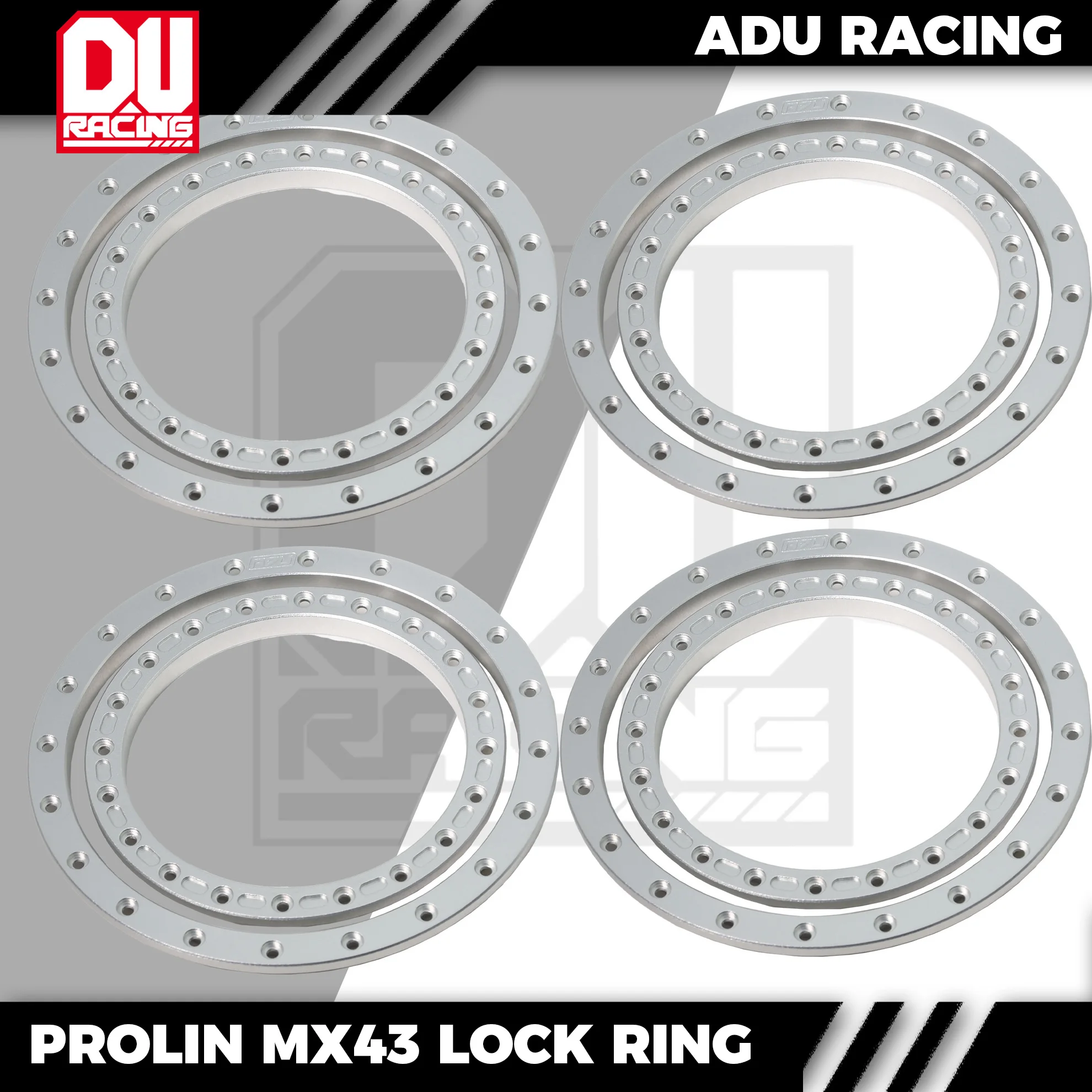 ADU RACING 7075-T6 ALU 1/5 Impulse Pro-Loc Replacement Rings Pro-Line Racing - PRO276321 FOR 4.3 BADLANDS Trencher