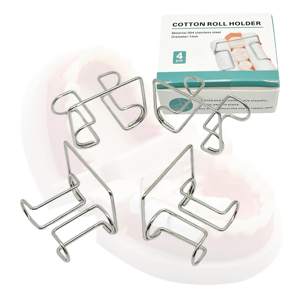 4 PCS Autoclavable Stainless Steel Dental Moisture Control Clips Cotton Roll Holders for Oral Surgery and Dental Labs
4 PCS Autoclavable Stainless Steel Dental Moisture Control Clips Cotton Roll Holders for Oral Surgery and Dental Labs