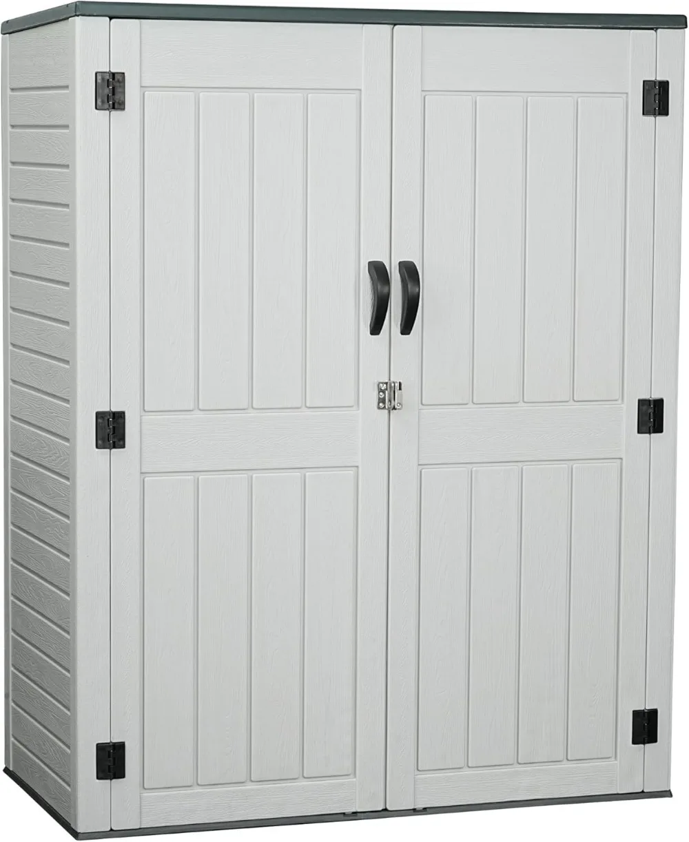 Vertical Resin Storage Shed, 60 Cuft Garden Tool Sheds & Outdoor Storage, Plastic Outdoor Storage Cabinet Waterproof
Vertical Resin Storage Shed, 60 Cuft Garden Tool Sheds & Outdoor Storage, Plastic Outdoor Storage Cabinet Waterproof