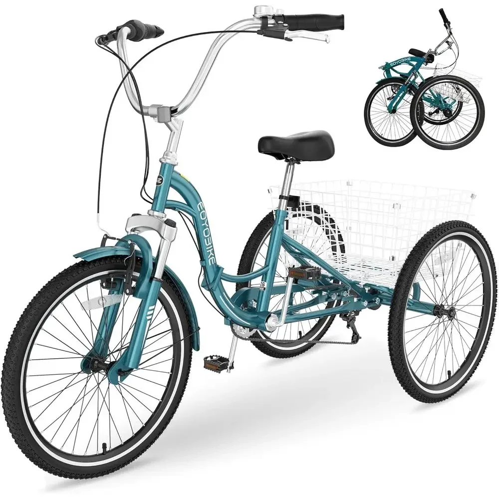 7-Speed Adult Tricycles - 20-26 Inch Low-Step 3-Wheel Bikes for Men, Women, and Seniors
7-Speed Adult Tricycles - 20-26 Inch Low-Step 3-Wheel Bikes for Men, Women, and Seniors