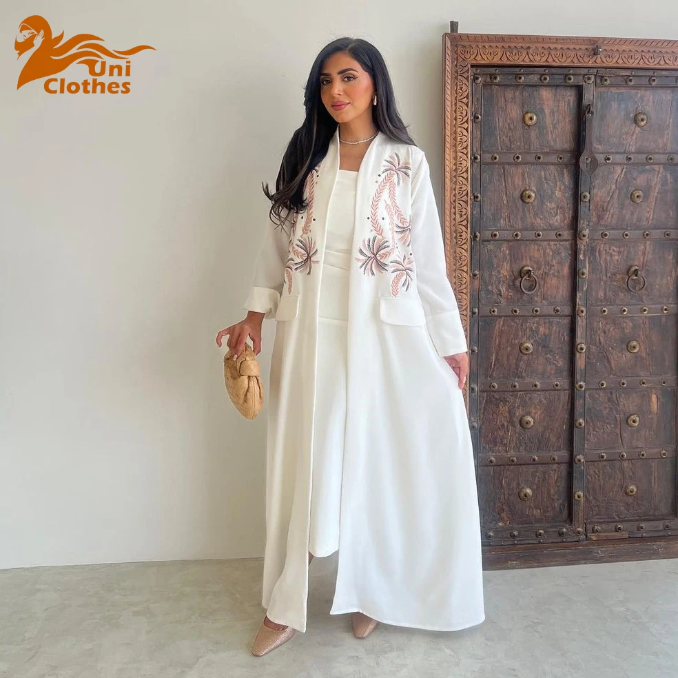 UNI Ramadan Eid Открытое кимоно Абая Дубай Роскошная вышитая Абая Ислам Мусульманское скромное платье Женщины Kebaya Kaftan Robe Femme Musulm
UNI Ramadan Eid Открытое кимоно Абая Дубай Роскошная вышитая Абая Ислам Мусульманское скромное платье Женщины Kebaya Kaftan Robe Femme Musulm
