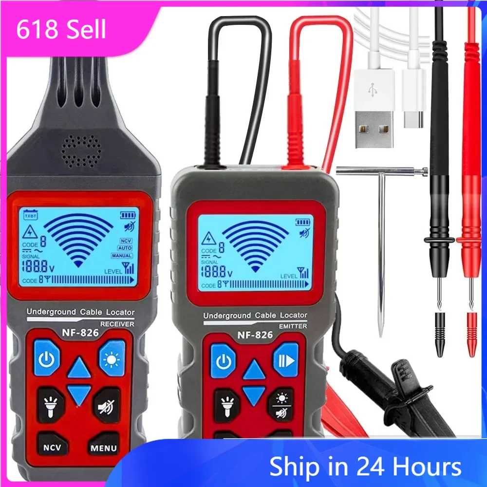 NEW HOT FANYUE NF-826 High Voltage Wire Tracker Portable Telephone Cable Locator Underground Pipe Detector Professional Cable Fi
NEW HOT FANYUE NF-826 High Voltage Wire Tracker Portable Telephone Cable Locator Underground Pipe Detector Professional Cable Fi