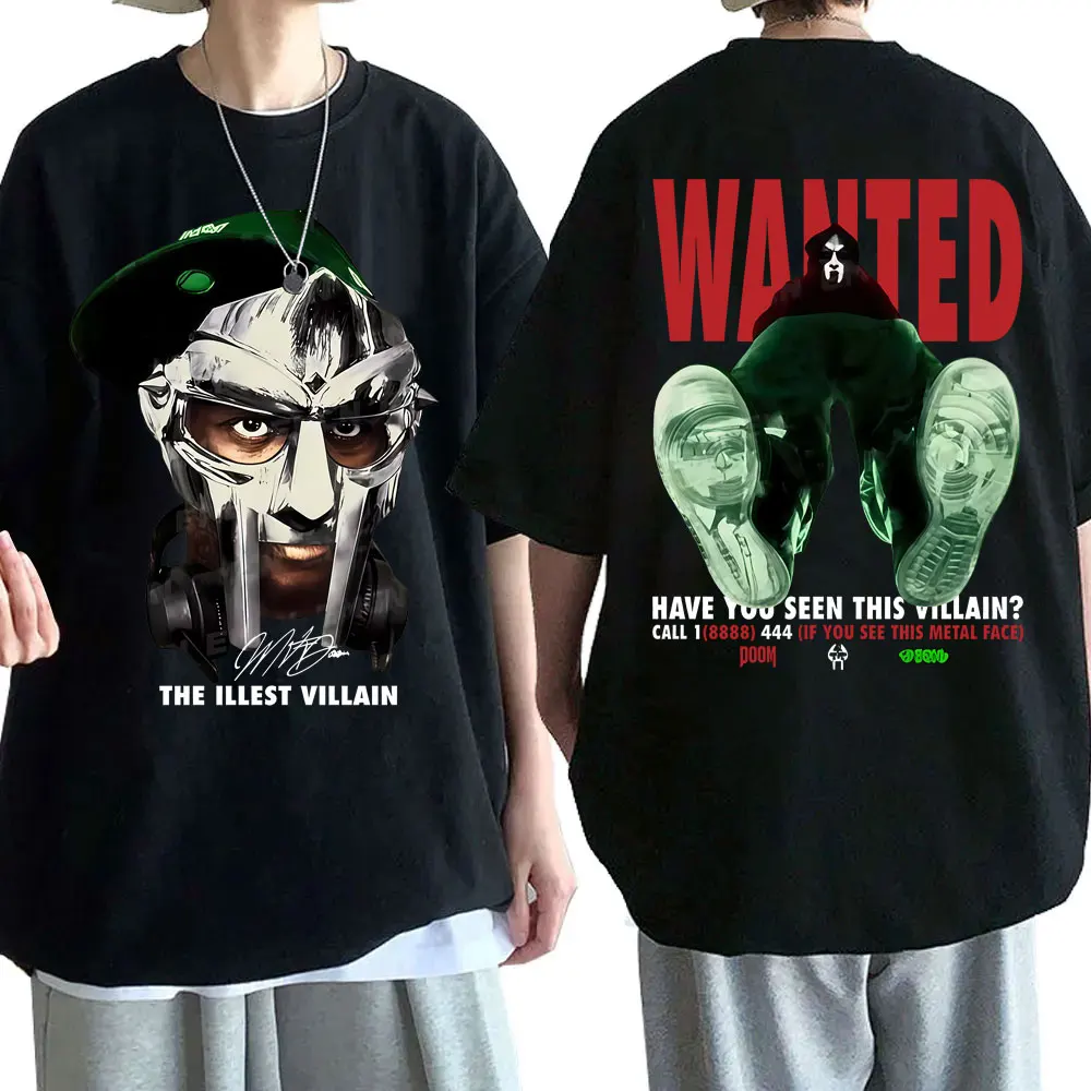 Rapper Mf Doom The Illest Villain Wanted Have You Seen This Villain Graphic T-shirt Men Women Hip Hop Fashion Oversized T Shirts
Rapper Mf Doom The Illest Villain Wanted Have You Seen This Villain Graphic T-shirt Men Women Hip Hop Fashion Oversized T Shirts