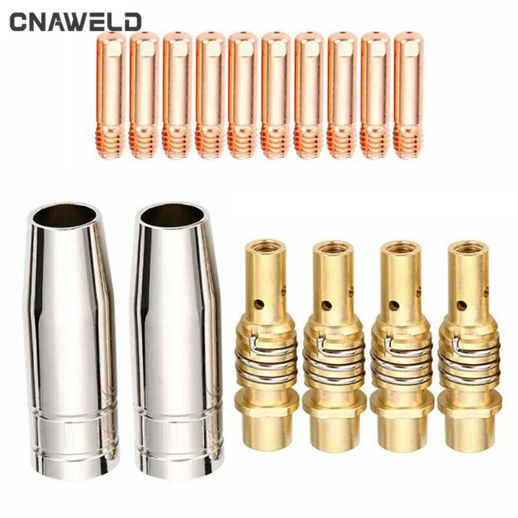 10pcMB15AK Mag Mig Argon Welding Torch and Accessories Gas Gun with Nozzle Tip Contact Tip Consumible Mig Mb15
10pcMB15AK Mag Mig Argon Welding Torch and Accessories Gas Gun with Nozzle Tip Contact Tip Consumible Mig Mb15