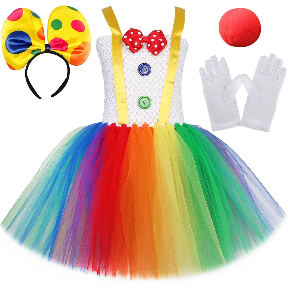 Funny Circus Clown Costume for Girls Carnival Party Dresses Naughty Joker Cosplay Halloween Costume for Kids Fancy Tutu Dress Up
Funny Circus Clown Costume for Girls Carnival Party Dresses Naughty Joker Cosplay Halloween Costume for Kids Fancy Tutu Dress Up