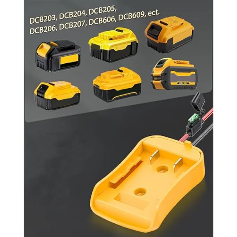 A63K-2Pcs Power Wheel Adapter For 20V Lithium Battery,Battery Adapter With Wire Harness Connector,DC Power Adapter Conversion
A63K-2Pcs Power Wheel Adapter For 20V Lithium Battery,Battery Adapter With Wire Harness Connector,DC Power Adapter Conversion