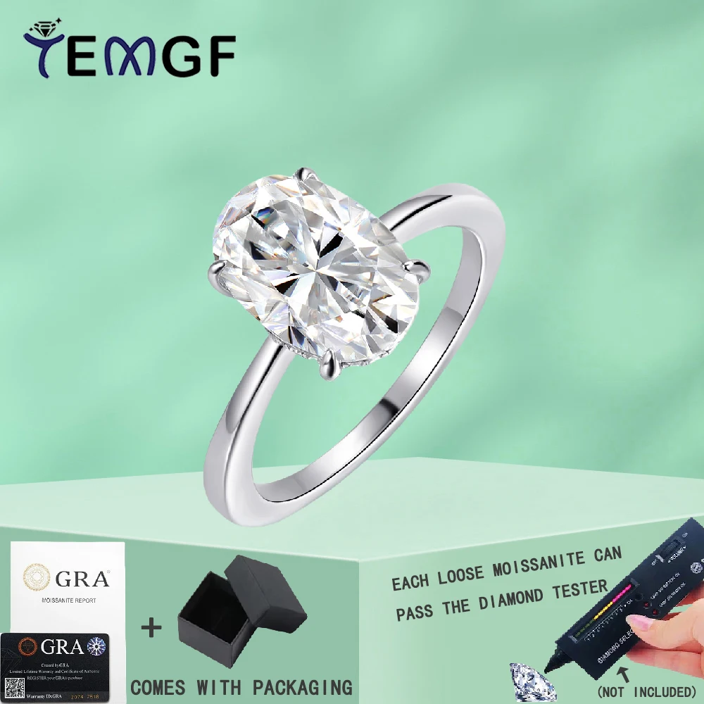TEMGF Серебряное кольцо 925 пробы, овальное 4,5 карата, инкрустация муассанитом/цирконом, 4 зубца, элегантные ювелирные изделия, женское предложение, помолвка, свадебный подарок
TEMGF Серебряное кольцо 925 пробы, овальное 4,5 карата, инкрустация муассанитом/цирконом, 4 зубца, элегантные ювелирные изделия, женское предложение, помолвка, свадебный подарок