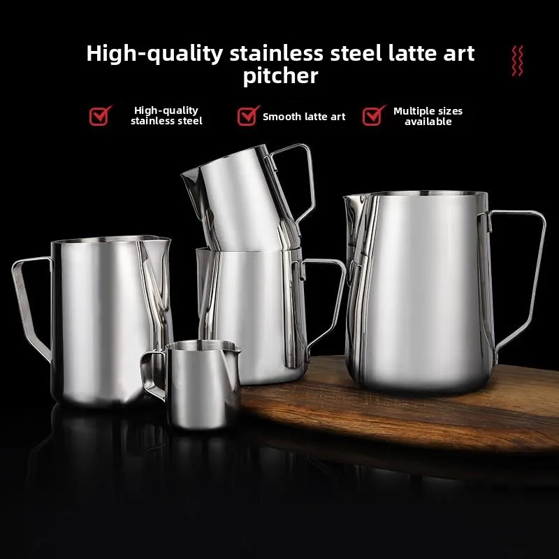 Stainless Steel Thickened Sharp Tip Latte Art Cup Milk Frothing Cup Tool Coffee Making Equipment Dining Utensils
Stainless Steel Thickened Sharp Tip Latte Art Cup Milk Frothing Cup Tool Coffee Making Equipment Dining Utensils