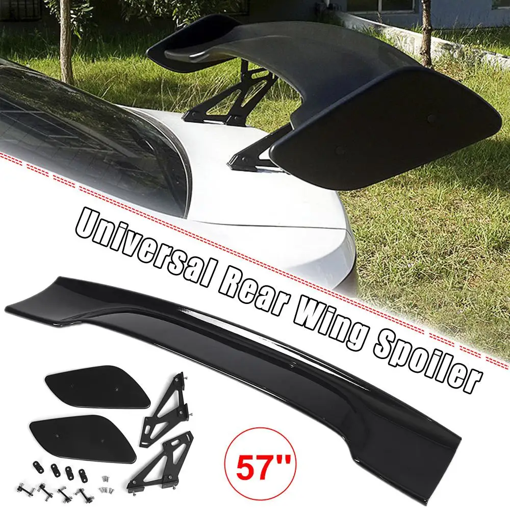 57 inch Car Rear Wing Racing Spoiler Sedan Common Universally Trunk Wings Car Tail Exterior Trim 145CM GT Carbon Fiber Tail Wing
57 inch Car Rear Wing Racing Spoiler Sedan Common Universally Trunk Wings Car Tail Exterior Trim 145CM GT Carbon Fiber Tail Wing